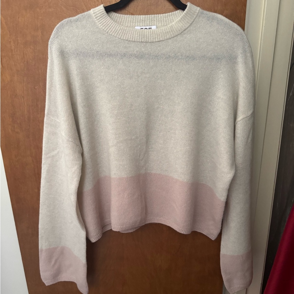 525 Contrast Pullover Light Multi Cashmere sweater size S